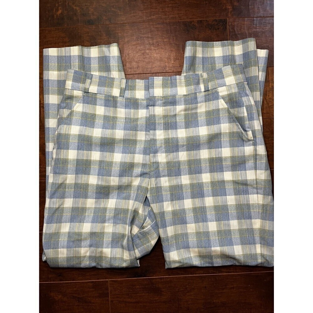 Vintage Montgomery Ward Plaid Easter Golf Cocktail Gingham Y2K Pants Read Below